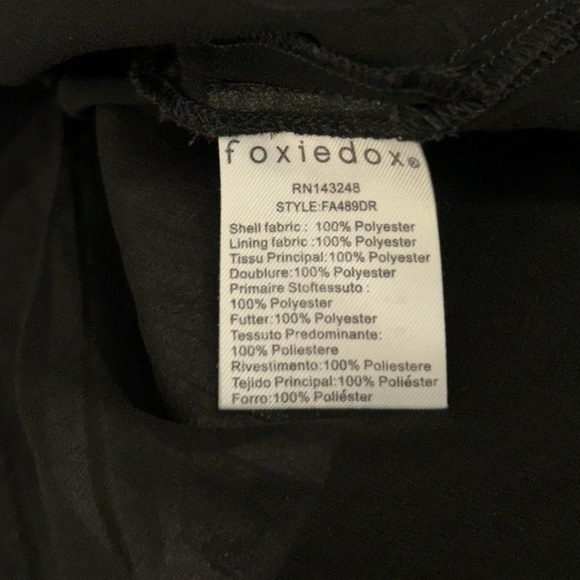 Anthropologie Foxiedox Biella black floral open back dress - Picture 8 of 9